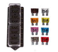 12V/24V 8fach Sicherungshalter Sicherungsdose Sicherungskasten 8 KFZ Sicherungen