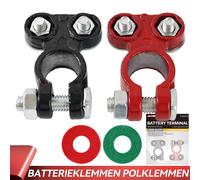 12V 24V Batterieklemmen Batterie Polklemmen SET + - Batterie Pol Klemmen Auto x2