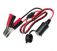 12V/24V KFZ-Verlängerungskabel 15A, 14AWG Kupfer mit Krokodilklemmen, 0,6m