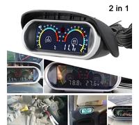 12V 24V KFZ Wassertemperaturanzeige und Digital Voltmeter mit LCD Display