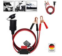 12V/24V Krokodilklemmen Kfz Steckdose,Zigarettenanzünder Batterieklemme,12V Dose