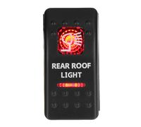 12V/24V Rot Wippschalter Wippenschalter LED beleuchtet Einbauschalter Auto KFZ