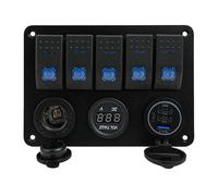 12V 24V wasserdichte Schalttafel mit USB-Anschlüssen für Boote und für LKW