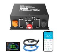 12V 320Ah Underseat LiFePO4 Batterie, ECE R10 zertifiziert mit eingebautem 250A BMS,Low Temperature Schutz,12000 Zyklen und 10-Jahres Lebensdauer,für Wohnwagen,Solaranlagen,Off Grid，Stromspeicher