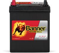 12V 40Ah 330A Banner Power Bull P4027 ASIA Japan Pluspol links Autobatterie