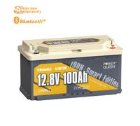 12,8V 100Ah 190H Bluetooth LiFePO4 Lithium Batterie mit Low-temp Schutz für SLA