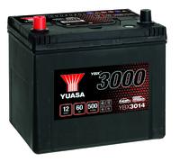 YUASA Autobatterie Asia 60Ah 500A 12V Starterbatterie Pluspol links YBX3014