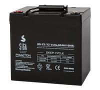 12V 60Ah USV AGM Gel Akku Elektromobil Boot Traktion Antrieb Batterie 55Ah 50Ah