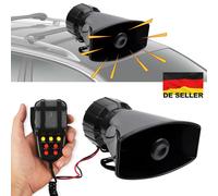 12V 7-Klang Laute Horn Hupe Autohorn Lautsprecher Sirene LKW PKW PA System 100W