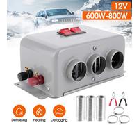 12V Auto Heizlüfter Autoheizung 800W Scheibenenteiser Defroster Demister 3 Loch [EEK: A+++]