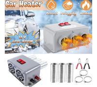 12V Auto Heizlüfter Autoheizung Scheibenenteiser 3 Loch Demister Defroster 800W [EEK: A+++]