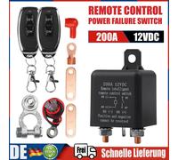 12V Auto Pkw Batterie Trennrelais Trennschalter Universal &2x Fernbedienung 200A