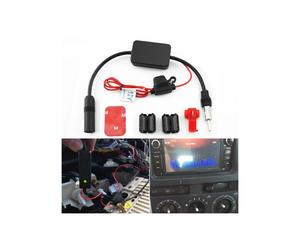 12V Autoradio-Signalverstärker Schwarz Hochwertiger ANT-208 Auto-FM-Antennenverstärker