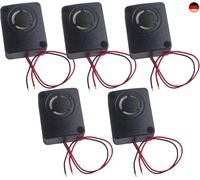 12V DC Black Mini Piezo Alarm Siren 110dB Insurance Safes Anti-Theft Alarm