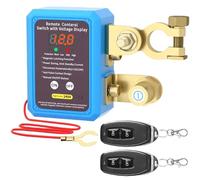 12V Drahtloser Ferngesteuerter, Auto Batterie Trennschalter 12V 240A mit LED-Spannungsanzeige Fernbedienung Automatische Abschaltung Auto Remote Batterietrennschalter für Auto RV, ATV, LKW und Boot