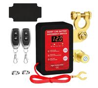 12V Drahtloser Ferngesteuerter, Auto Batterie Trennschalter 12V 240A mit LED-Spannungsanzeige Fernbedienung Automatische Abschaltung Auto Remote Batterietrennschalter für RV, ATV, LKW Boot (Schwarz)