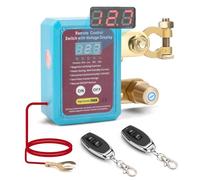 12V Drahtloser Ferngesteuerter Auto Batterie Trennschalter, 12V 240A Remote Batterietrennschalter mit Fernbedienung Kill Switch, Funkschalter 12V mit Voltmeter für Auto Traktor Motorrad RV ATV Boot