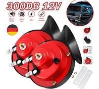 12V Elektrisch Schnecken Klang Hupe Lufthorn Laut Horn Auto Fanfare LKW DE