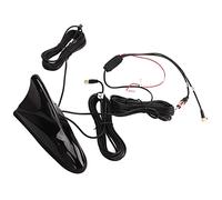 12V Haifischflossenantenne, DAB/DAB+ Antenne Autoradio Antennensplitter AM/FM GPS Dachantenne Signal Amplifier für Fahrzeugauto Digitales Radio GPS Navigationssystem