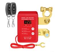 12V KFZ Batterie-Trennschalter mit Fernbedienung, Magnetmechanismus zur Stromabschaltung und Leckageschutz, für Auto, Boot, Wohnwagen, LKW, Motorrad bis 3,0L Hubraum(Digital display)