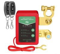 12V KFZ Batterie-Trennschalter mit Fernbedienung, Magnetmechanismus zur Stromabschaltung und Leckageschutz, für Auto, Boot, Wohnwagen, LKW, Motorrad bis 3,0L Hubraum(Non-digital display)