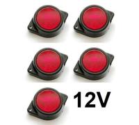 12V LED Rücklicht Runde Markerlichter Für Lkw Bus Wohnwagen Camper Van SUV 5x