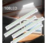 12V LED Streifen Leuchte 108LEDs Auto KFZ Van VOLT Stablampe Lichtleiste 1/2/4x