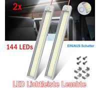 12V LED Streifen Leuchte 144-LEDs 2x Auto KFZ Van VOLT Stablampe Lichtleiste NEU