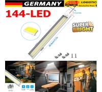 12V LED Streifen Leuchte 144-LEDs Auto KFZ Van VOLT Stablampe Lichtleiste DE