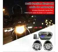 12V Motorrad-Lautsprecher-Audiosystem, wasserdicht, Motorrad-Lautsprecher, USB-Ladegerät, Bluetooth-Fernbedienung