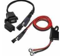 12V SAE zu USB Motorrad Wasserdicht Adapter Ladegerät Steckdose Innen-Sicherung