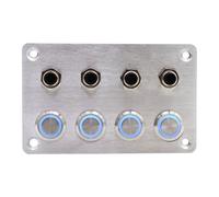 12V Schalttafel für Boote mit 4 Drucktasten und Überlastschutz