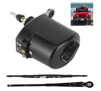 12V Universeller Scheibenwischermotor mit Arm und Blatt Wischermotor Scheibenwischermotor 105° Wischerarm Wischerblatt Scheibenwischer Motor für Traktor, Wohnmobil 01287358 7731000001 0390506510