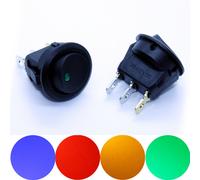 12V Wippschalter beleuchtet EIN / AUS LED 12 Volt mini Schalter Kippschalte 20 A