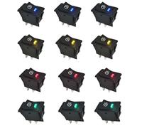 12X 12V Auto KFZ LKW Nebelscheinwerfer Wippenschalter Schalter LED Beleuchtet