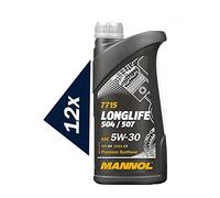 12x 1l, MANNOL 7715 Longlife 5W-30 504/507 229.51 C3 DPF Motoröl