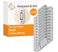 12x Planenbügel Zurrösen rechteckig 36mm Bordwandöse Anhänger Metall 12 Stück
