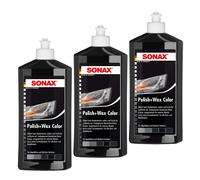 12x SONAX Polish+Wax Color schwarz 500ml Politur mit Farbpigmenten Carnaubawachs