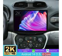 13.1" 4G+64G Android 14 Autoradio GPS NAV RDS DSP FM Für Jeep Renegade 2015-2020