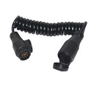 13-poliger Anhängeradapter - Spiralförmige Wasserdichte Verlängerung, Flexibler Anhängerkupplungsstecker, Robuste Anhängerhardware Mit Plug-Play-Funktion | Perfekte Verwendung Für Die Anhängevorrichtu