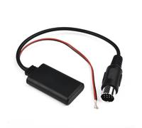 13-poliger Autoradio-Audio-Aux-Kabel-Adapter, kompatibel mit Kenwood CD-Receiver, 20 cm Kabelbaum mit 12 V Stromversorgung, Schwarz
