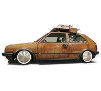 13" Zoll Radkappen 4x V2A gebürstet Radzierblende matt passend für Opel Kadett