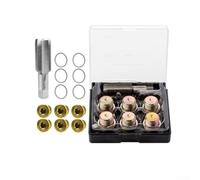 13 Stück Ölablassschraube Gewinde-Reparatursatz, M13-M20 x 1,5 mm Edelstahl, für Motorölwanne, Getriebe & Differentialreparatur (M20X1,5)