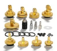 13-TLG Bremsenentlüftungsgerät Adapter mit 4 Quick Adapter, Adapter für Bremsflüssigkeitsbehälter aus Metall für EU/US/métrique/japonais der Bremsenentlüftungs Set