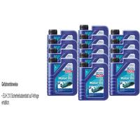 13x Liqui Moly Marine 2T Motor Oil Motorrad Motoröl API TC JASO FB 1L