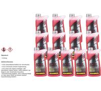 13x1 Liter MANNOL Kühlerfrostschutz Typ G12+ Antifreeze Kühlmittel -40°C rot