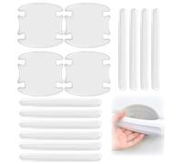 14 Stück transparent Autotür Kantenschutz Aufkleber - Auto Kantenschutz,Auto Türkantenschutz Aufkleber,Selbstklebend Türkantenschoner Auto,für alle Modelle Autospiegel, Autotür,für Kratzern Schutz