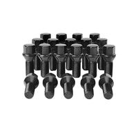 14 x 1,25 OEM-Radschrauben passend für BMW 2er-Serie, 3er-Serie, 4er-Serie, 6er-Serie, 7er-Serie, X1, X2, X3, X4, X5, X6, M3, M4, M5, M6, i3, i8, M14 x 1,25, Radschrauben, schwarz, 20 Stück, 28 mm