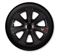 14 Zoll Radzierblenden / Radkappen VR CARBON STYLE 14" SCHWARZ Black