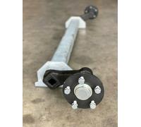 1400 kg Schlegl AM:1300 Gummifeder PKW Anhänger Achse VK80 ungebremst AS:1125